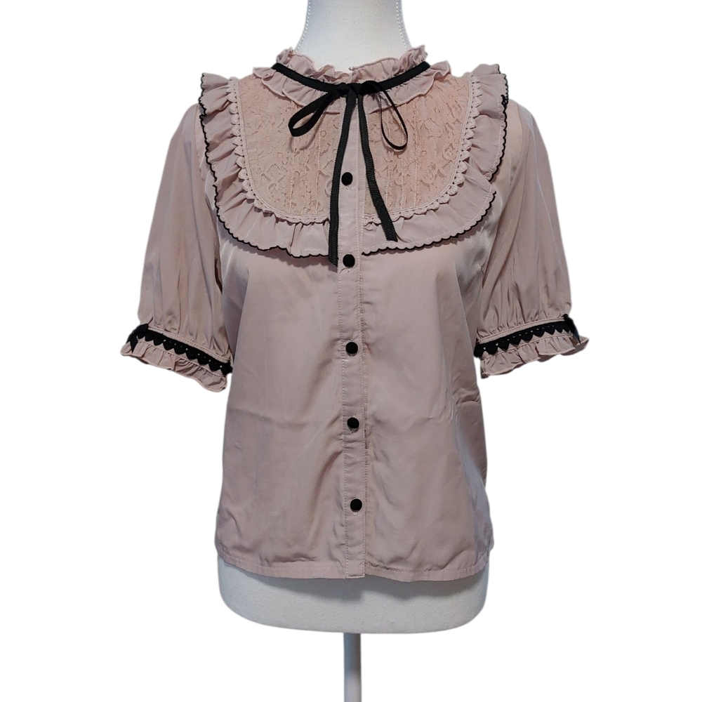 LIZ LISA - Choker Ribbon Blouse